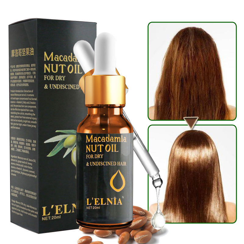 Macadamia nut hair oil
