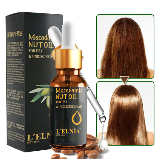 Macadamia nut hair oil