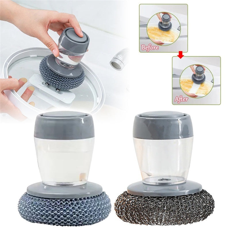 Kitchen Soap Dispensing scrubber