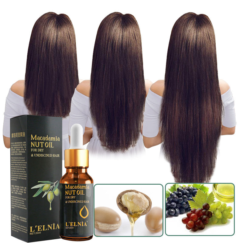 Macadamia nut hair oil