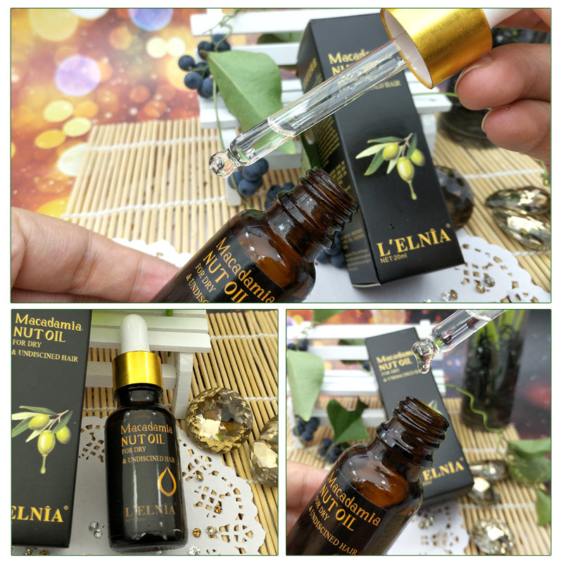 Macadamia nut hair oil